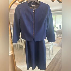 Ted Baker London Navy Dress & Cropped Jacket Set Size 1 (US 4)